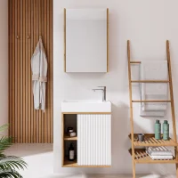 Golden Oak / White