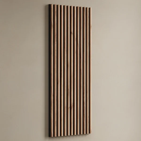 Armario de pasillo de 160 cm con paneles de pared y espejo, sin iluminación LED, color «Cachemira»