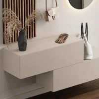 Flurgarderobe 2x 100 cm mit Wandpaneele und Spiegel mit...