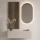 Armario de pasillo de 100 cm con paneles de pared y espejo con iluminación LED «Kashmir»