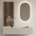 Armario de pasillo de 140 cm con paneles de pared y espejo con iluminación LED «Kashmir»