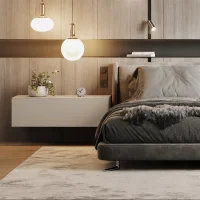 Schlafzimmer Nachttisch Schrank 100 cm Kaschmir