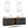 LUX 170 cm Double Vanity Cabinet with LED Mirror
