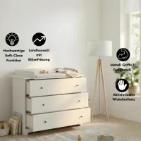 Wickelkommode mit abnehmbarem Wickelaufsatz...