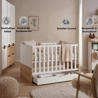 Bettschubkasten auf Rollen für Kinderbett...
