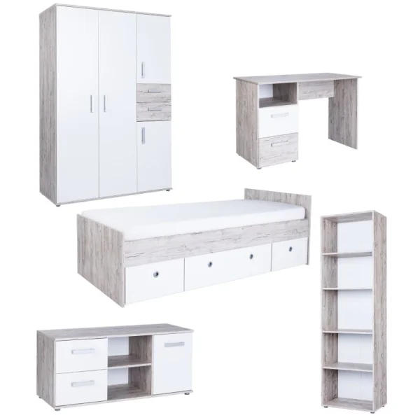 5-teiliges Jugendzimmer-Megaset »Bente«