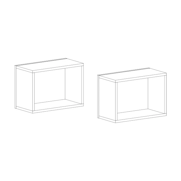 Wandregal »Maxim« 2er-Set