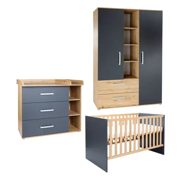 3-teiliges Babymöbel-Komplettset »Alessio«