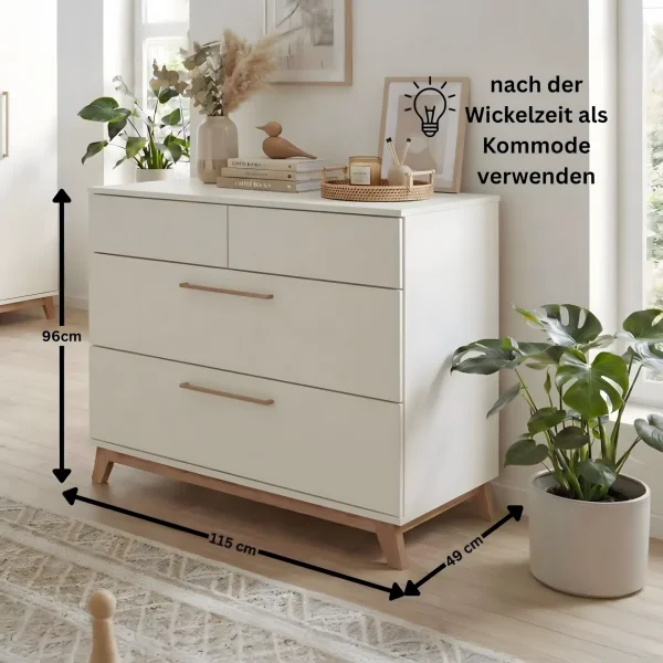 3-teiliges Babymöbel-Komplettset »Lina«