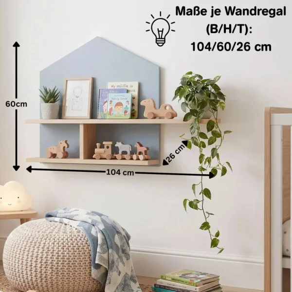 "Roofy" 6-Piece Baby Furniture Mega Set with a 1-door Wardrobe