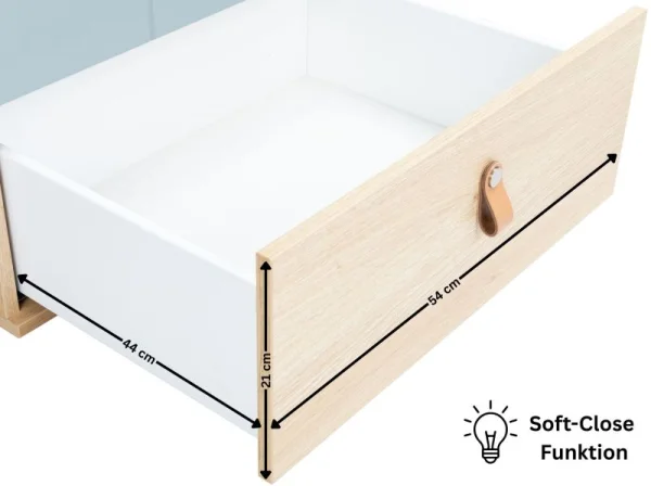 "Roofy" 6-Piece Baby Furniture Mega Set with a 1-door Wardrobe