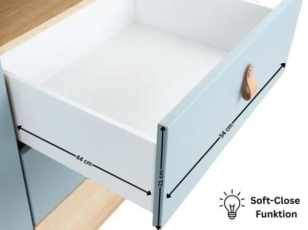 "Roofy" 6-Piece Baby Furniture Mega Set with a 1-door Wardrobe