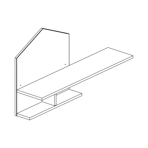 "Roofy" 6-Piece Baby Furniture Mega Set with a 1-door Wardrobe