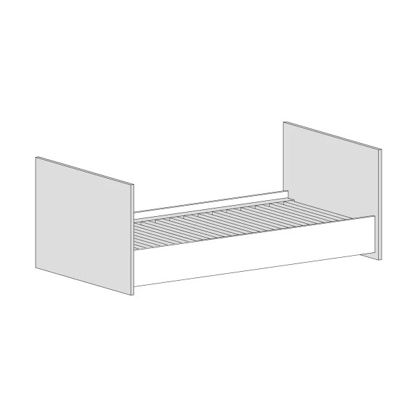 "Roofy" 6-Piece Baby Furniture Mega Set with a 1-door Wardrobe