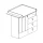 "Roofy" 6-Piece Baby Furniture Mega Set with a 1-door Wardrobe