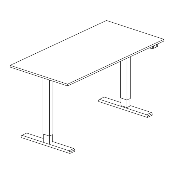 Schreibtisch »Mathea« elektrisch höhenverstellbar