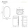 NYX 50 cm Wotan Oak Bathroom Furniture Set with GLORA LED Mirror