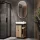 Nyx 45 cm Wotan Oak Bathroom Furniture Set with GLORA LED Mirror