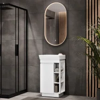 NYX Bathroom Furniture Set, Matte White, 45 cm, with...