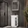 NYX Bathroom Furniture Set, Matte White, 45 cm, with GLORA LED Mirror