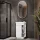 NYX Bathroom Furniture Set, Matte White, 50 cm, with GLORA LED Mirror