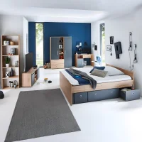 6-teiliges Jugendzimmer-Megaset »Alessio«...