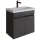 Lavabo de 60 cm con doble puerta - antracita