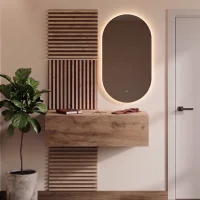 WEST Garderoben Set 100 cm mit AKUSTRA Paneelen und LED...