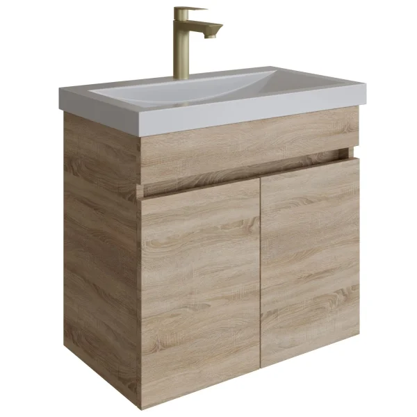Waschtisch 60 cm mit Doppeltür - sonoma eiche