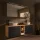 LUX Badmöbel Set 170 cm - mit 160 cm Spiegelschrank ARIA (2x80 cm) in Anthrazit und Aufsatzwaschbecken