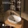LUX Badmöbel Set 70 cm - Mit Spiegelschrank ARIA 70 cm in Anthrazit und Aufsatzwaschbecken 60 cm Weiß