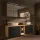 LUX Badmöbel Set 170 cm - mit 160 Spiegelschrank ARIA (2x 80 cm) in Anthrazit und Aufsatzwaschbecken 60 cm Weiß
