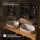 LUX Badmöbel Set 140 cm - mit 140 cm Spiegelschrank ARIA (2x 70 cm) in Anthrazit und Aufsatzwaschbecken 60 cm Weiß