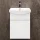 Mobile sottolavabo con lavabo Wega 45 cm bianco opaco