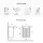 Mobile sottolavabo con lavabo Wega 45 cm bianco opaco
