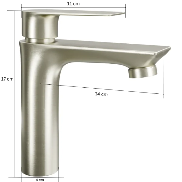 Single lever mixer tap for washbasin Washbasin - 17 cm height
