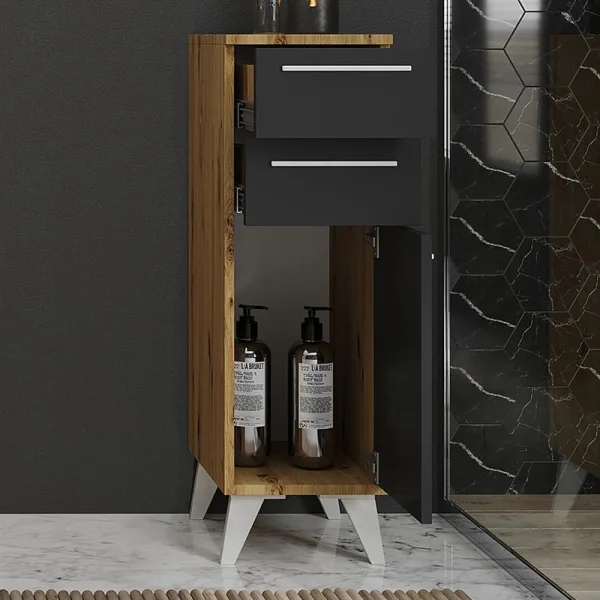 Midischrank Merkur mit 2 Schubladen