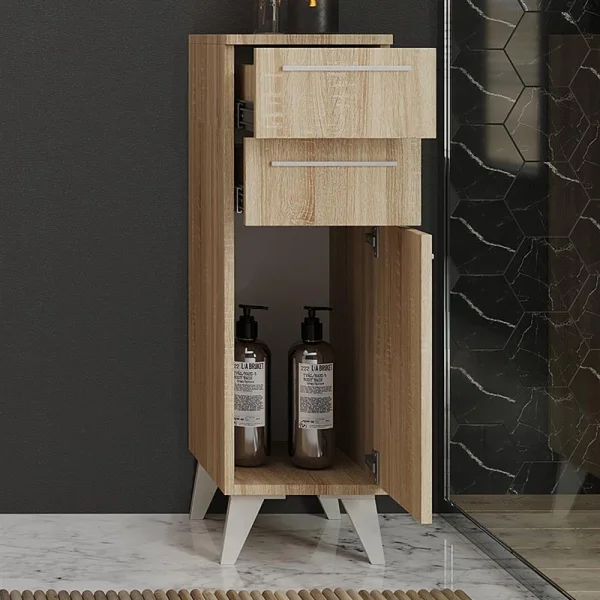Midischrank Merkur mit 2 Schubladen