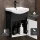 Waschtischunterschrank mit Waschbecken Wega 45 cm Anthrazit matt