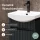 Waschtischunterschrank mit Waschbecken Wega 45 cm Anthrazit matt
