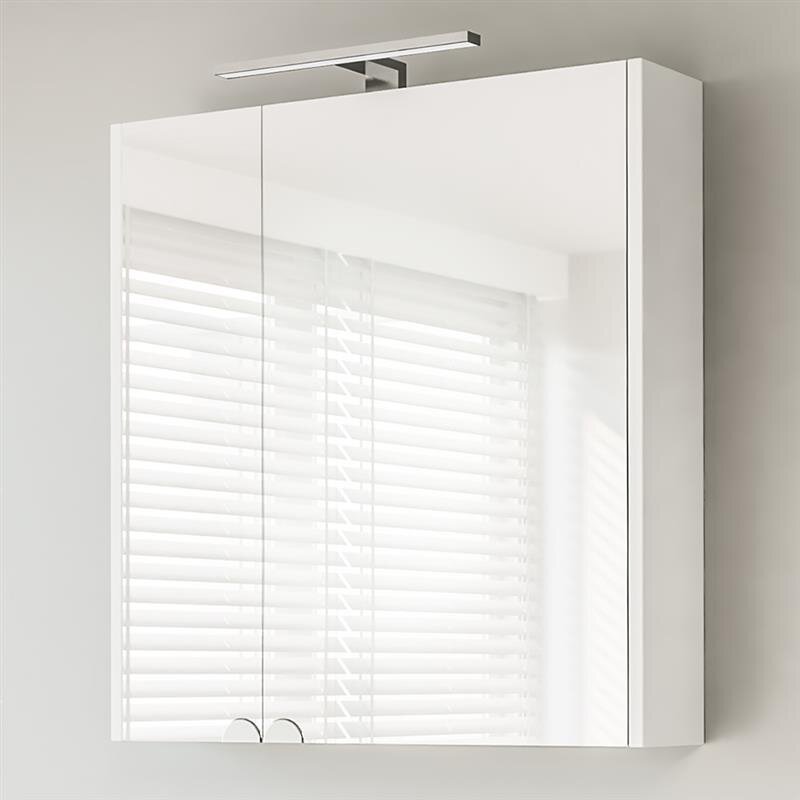Spiegelschrank mit LED 64 cm ( Weiß )