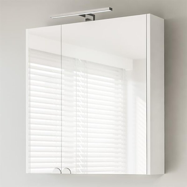 Spiegelschrank mit LED 64cm (Weiß)
