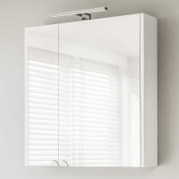 Mirror cabinet with LED 64cm (white)