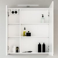 Mirror cabinet with LED 64cm (white)
