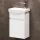 Mobile sottolavabo con lavabo Wega 40 cm bianco opaco