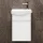 Mobile sottolavabo con lavabo Wega 40 cm bianco opaco