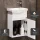 Mobile sottolavabo con lavabo Wega 40 cm bianco opaco