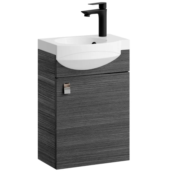 Waschtischunterschrank 40cm Anthrazit