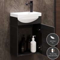 Waschtischunterschrank 40cm Anthrazit