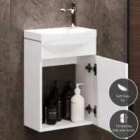 Mobile sottolavabo 40 cm bianco
